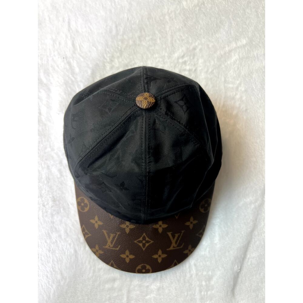 Louis Vuitton Monogram Baseball Cap Hat Brown LV Canvas Nylon Adjustable OS - Picture 2 of 7